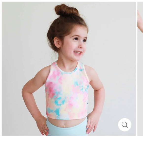 Caden Lane Kids Cloudactive Motion Candy Clouds Tie-Dye Tank Top Size 3/4T - Picture 3 of 5